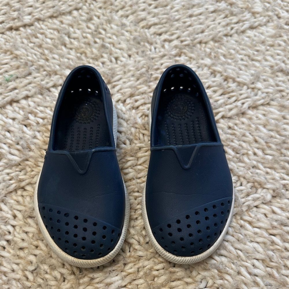 EUC Natives navy blue slip on water shoes size 6